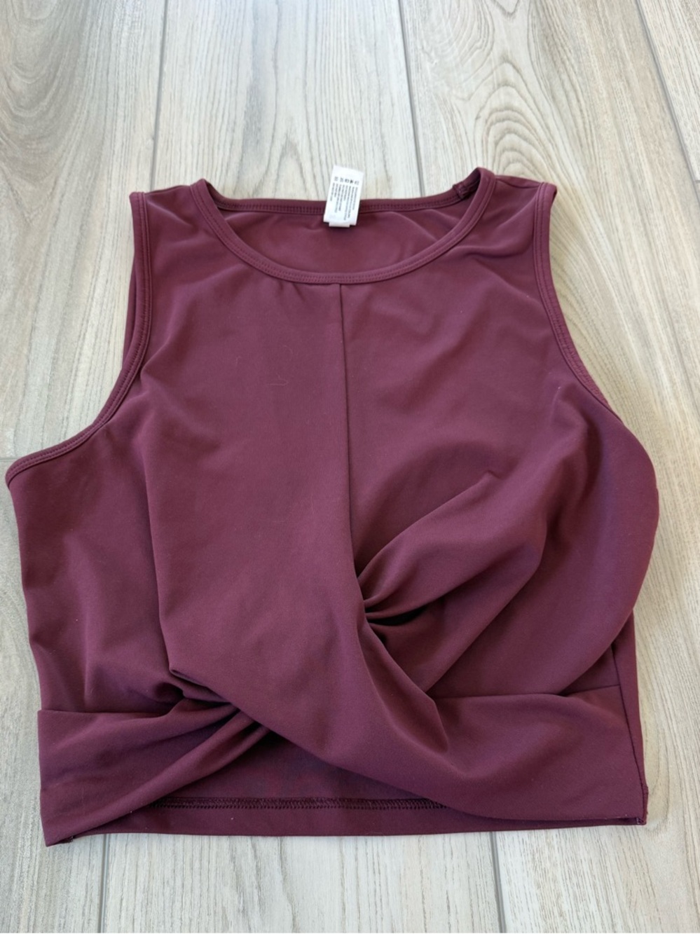 90 Degrees by Reflex Air Lux Wrapped Front Crop Top